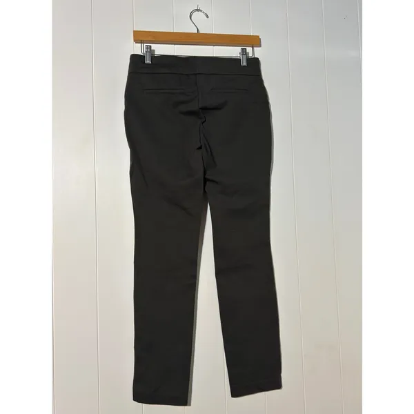 Dalia · Small · Pull On Comfort Fit Slim Leg Pants · Olive Green Stretch - Image 2