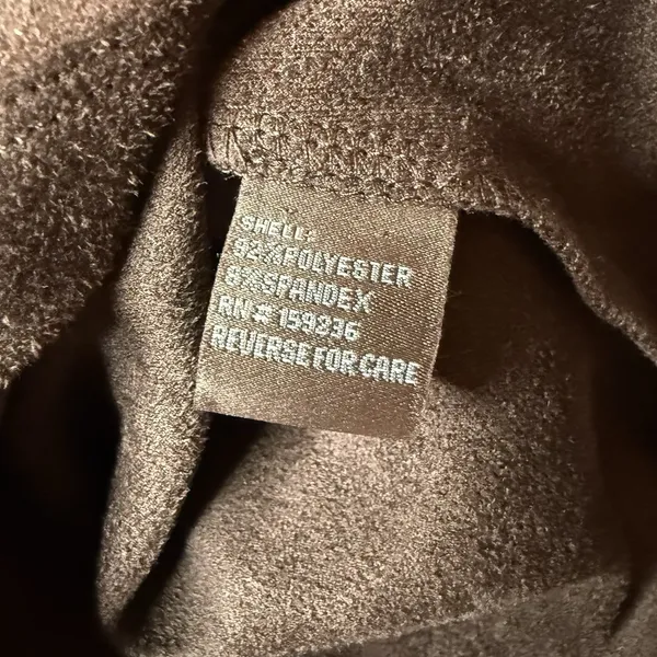 J McLaughlin Dress XS Brown Faux‎ Suede Swing Short Sleeve Pockets Minimalist - Image 10