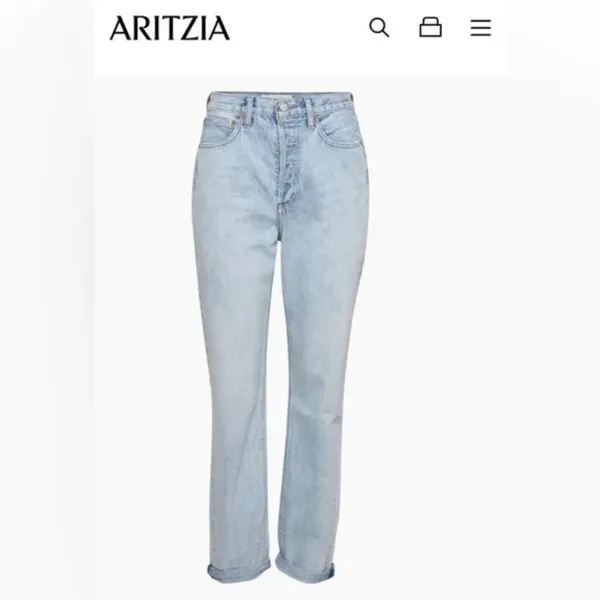 Denim Forum The Boyfriend High Rise Loose Jeans 26 - Image 15