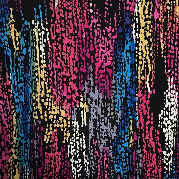 Colorful Abstract Print Dress - Image 2