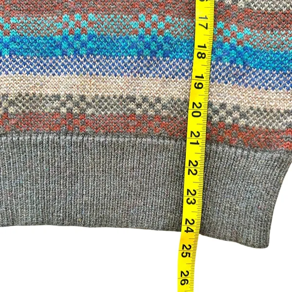 VTG Saturdays Generation Womans Crew Neck‎ Knit Sweater L Geometric Grandma Cozy - Image 8