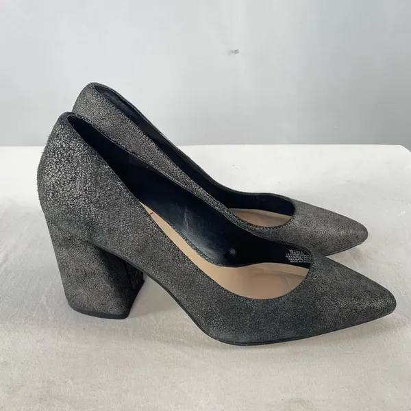 Sole Society Twila Block Heel Point‎ Toe Pump in Cement Size 7 - Image 4