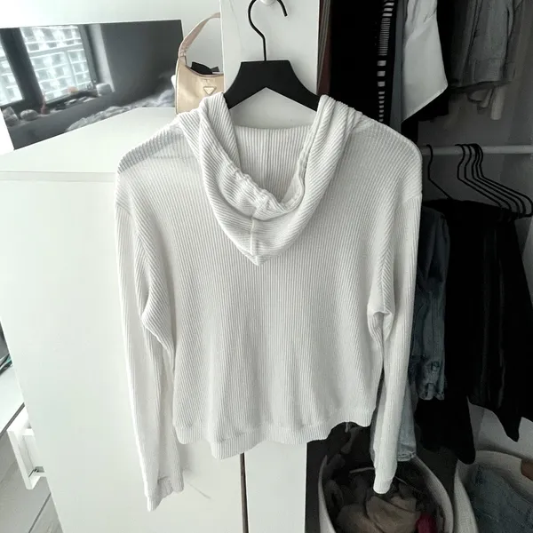 White John Galt Ribbed Sweatshirt - Image 2