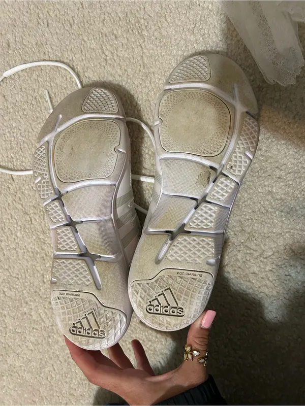 Adidas Women’s White Athletic Sneakers/Cheer Shoes - Image 7