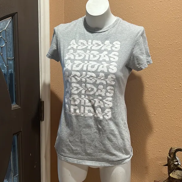 Adidas gray short sleeve t-shirt - Image 2
