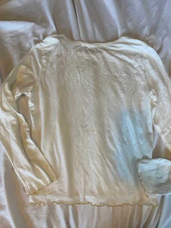 Victoria's Secret BNWT gold purple bow long sleeve Tshirt - Image 7
