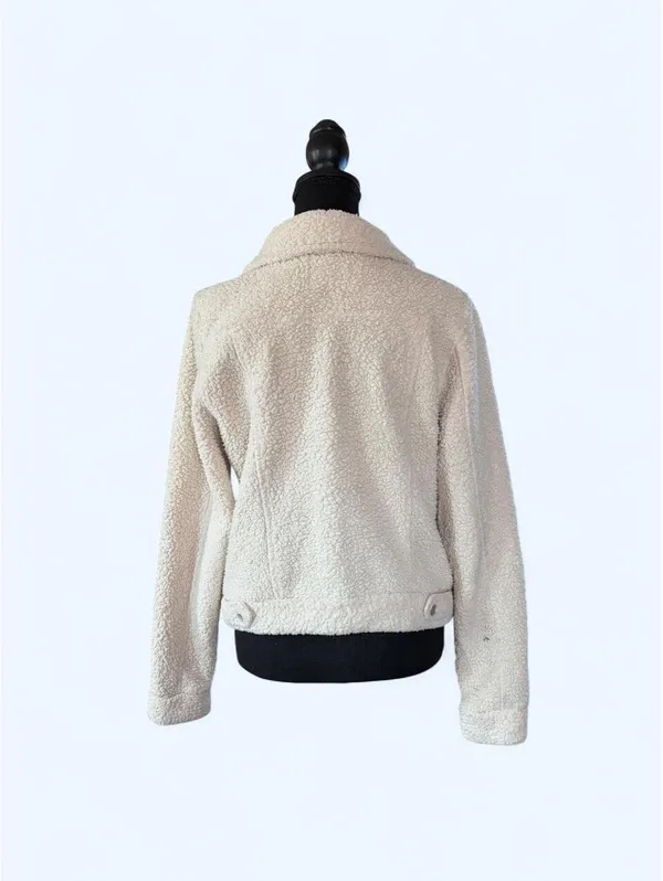 Vintage Y2K Mudd Faux Fur Sherpa McBling Jacket size large - Image 4