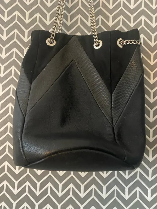 Stylish Black Small Shoukder Bag 10” x 10” plus straps.. - Image 2