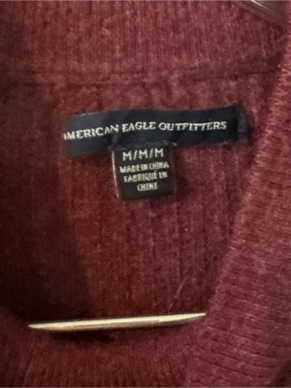 American Eagle Outfitters Ribbed Turtleneck Sweater Dress - Wine - Image 2