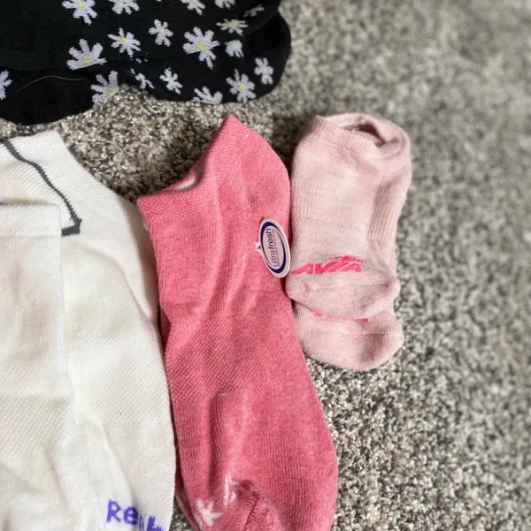 Reebok Women's Socks - Black, Pink, White - Image 3