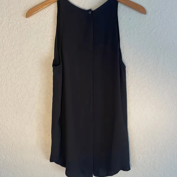 ALC Frank Black Sparkle Studs Sleeveless Tank Top Viscose Date Night Glam Party - Image 5