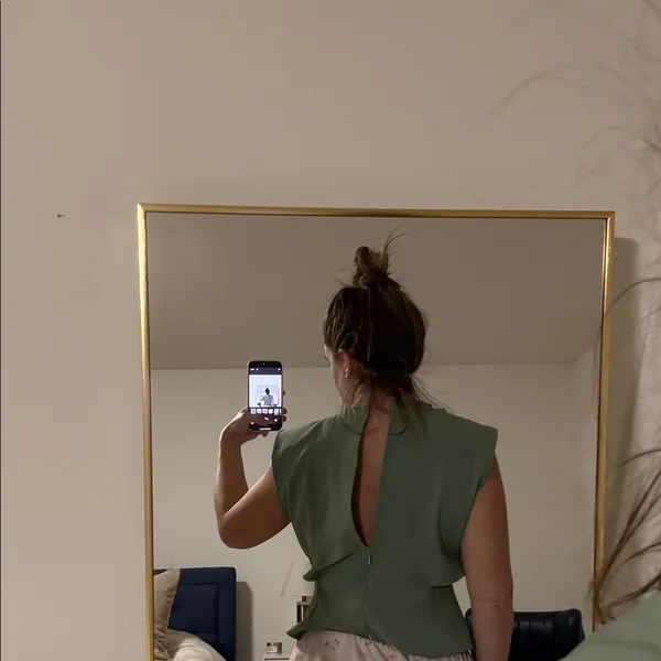 NWT Zara Light Green Sleeveless cut out Top - Image 8