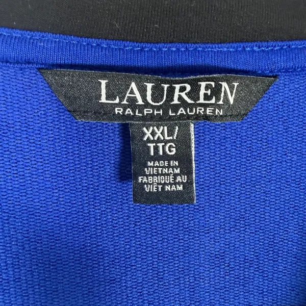 Lauren Ralph Lauren Size-XXL Women Jacket Royal Blue Black Full Zip Track - Image 3