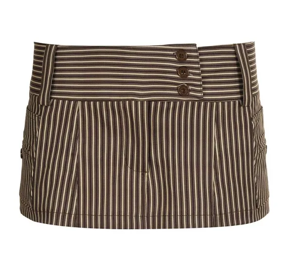 Striped mini skirt Brown - Image 2