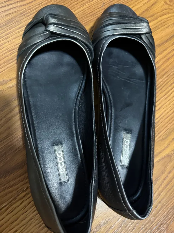 ECCO Kelly ballerina flat metallic grey size 8.5 - Image 5
