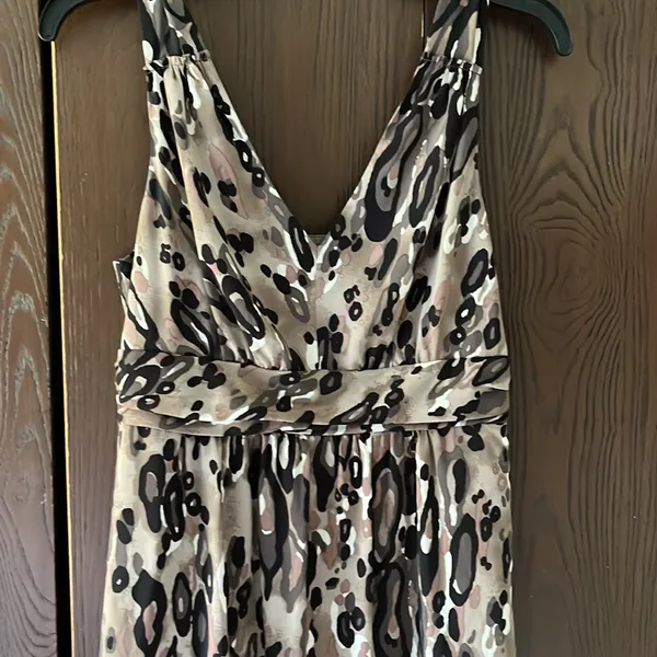 New Women’s The Limited sleeveless animal print brown black Camo dress Size 4 - Image 2