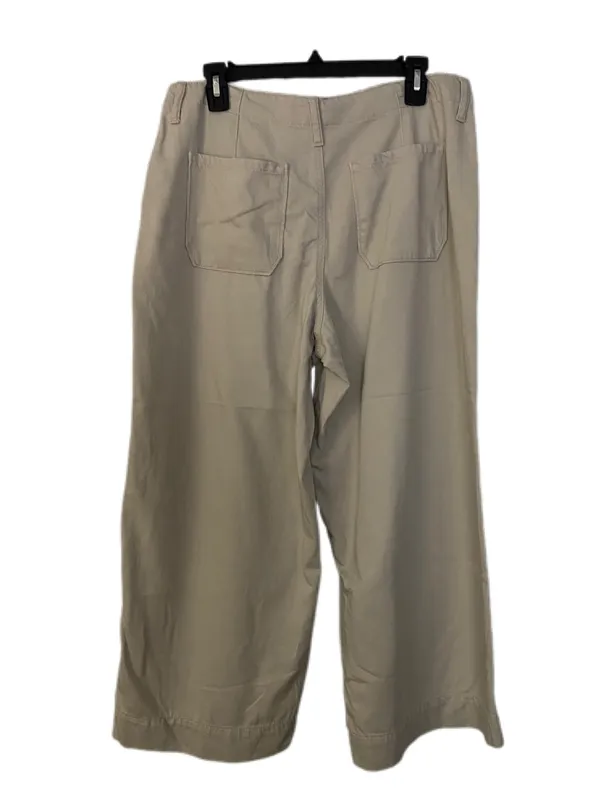 Time and Tru Wide-Leg High Waisted Pants in Beige Size 10 - Image 2