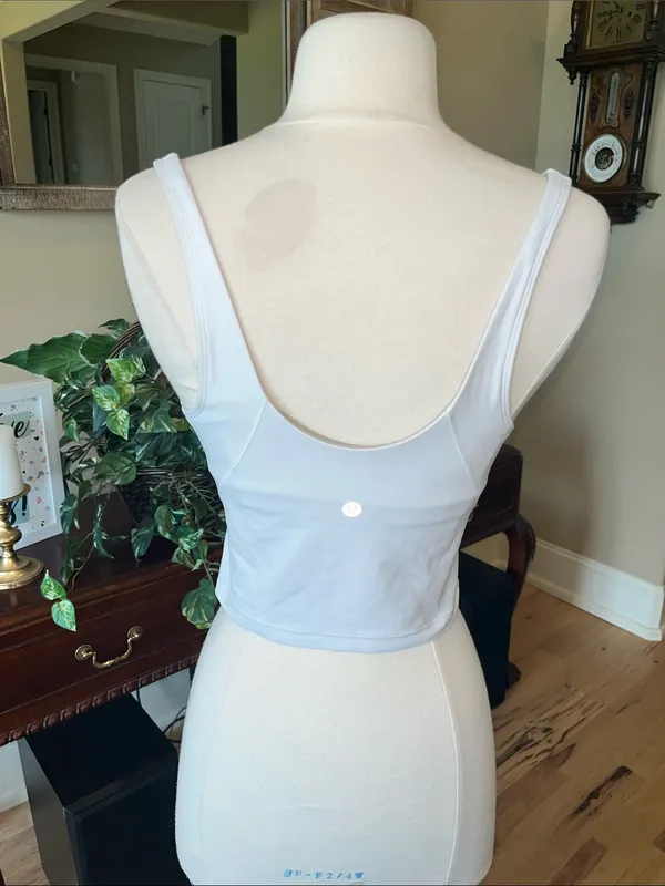 Lululemon Athletic Align Padded Bra Shelf Tank Top Off White - Image 5