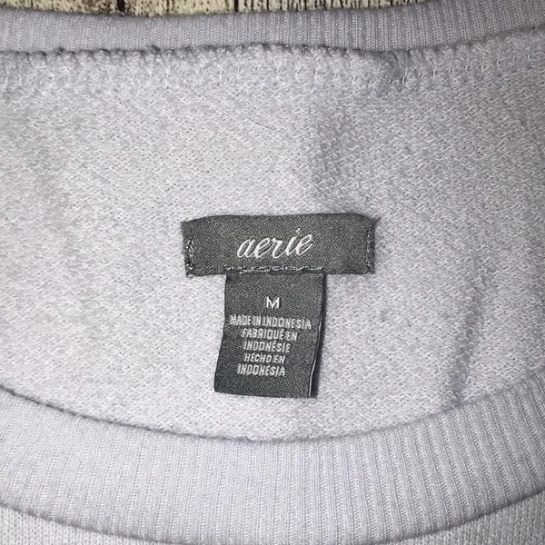 Aerie Light Purple Relaxed Sweatshirt Size Medium - Image 7