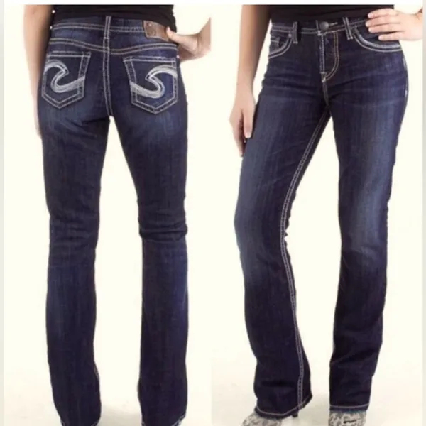 Silver Jeans NATSUKI Medium Wash Boot Cut Jeans. Size 28/33 - Image 12