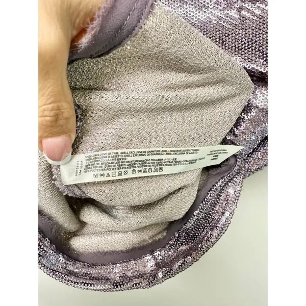 Free People Time To Shine Sequins Mini Slip Dress Lavender Women's Size S / P - Image 4