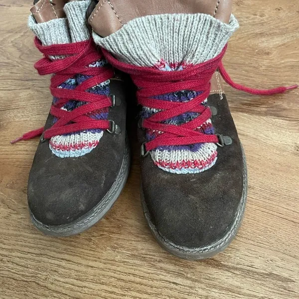 Eric‎ Michael suede upper hiking boots sz 6.5 - Image 9