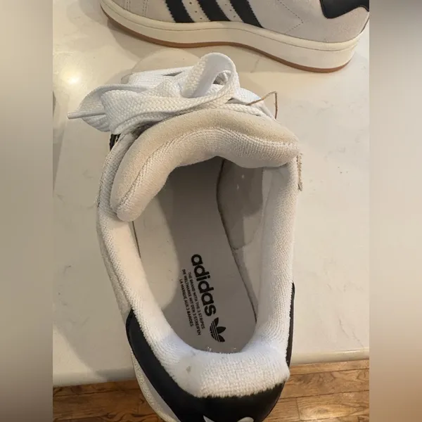 Adidas Campus 00s Shoes White with Black Stripes - Image 4