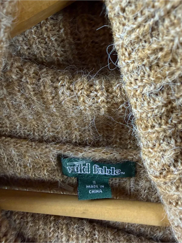Wild Fable Beige Knit Turleneck Sweater NEW Small - Image 4