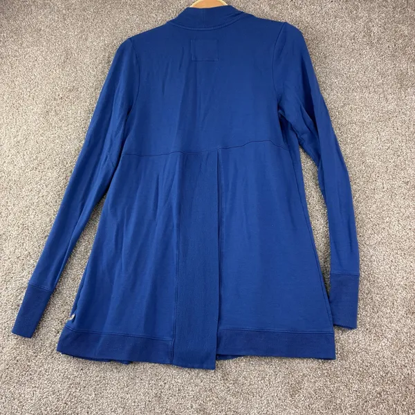Lilly Pulitzer‎ Luxletic Elena Cardigan Woman M Blue Open Front Shawl Athleisure - Image 5