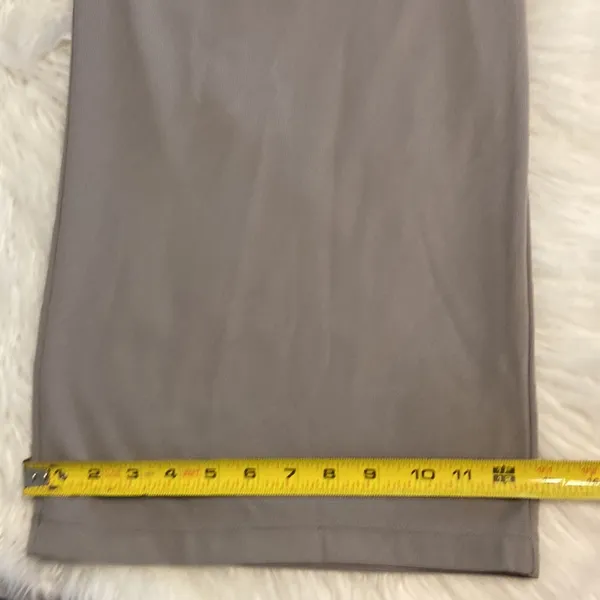 HALARA Wide-Leg Tan Trousers size L brand new color light gray two front pockets - Image 7