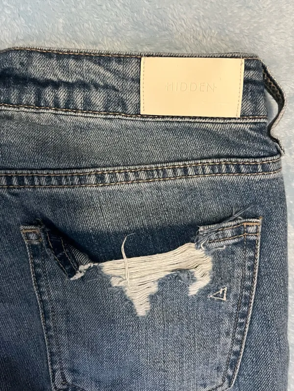 Hidden Jeans Distressed Blue Jeans - Image 3