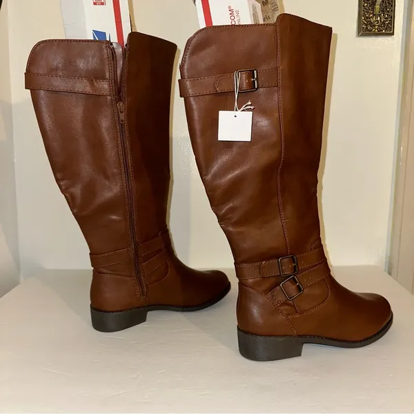 American Eagle women’s wide calf boots, new size 6.5 Wide 🆕 in brown - Image 6