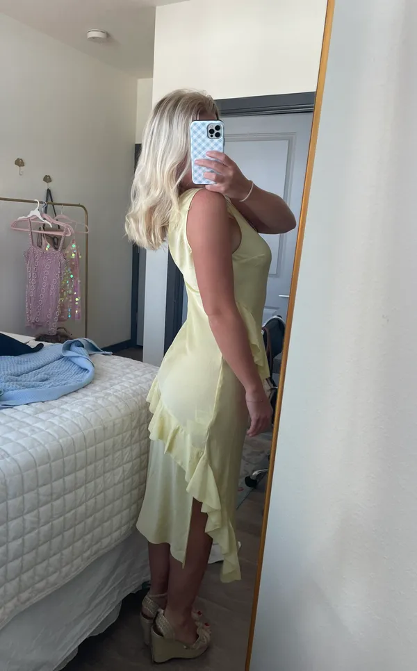 Yellow Midi Dress - Image 5