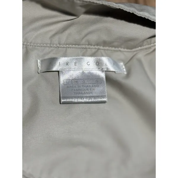 Vintage Nike Golf Walt Disney World 1971‎ 1/4 Zip Windshirt Beige Womens L 12-14 - Image 9