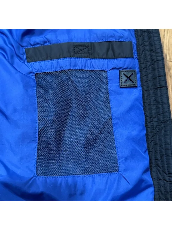 Lands end women’s medium black with blue trim puffer vest size M - Image 8