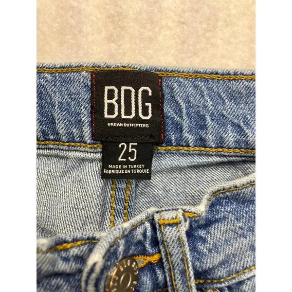 BDG Urban Outfitters High Rise Straight Leg Jeans‎ Medium Wash Blue Size 25 - Image 2
