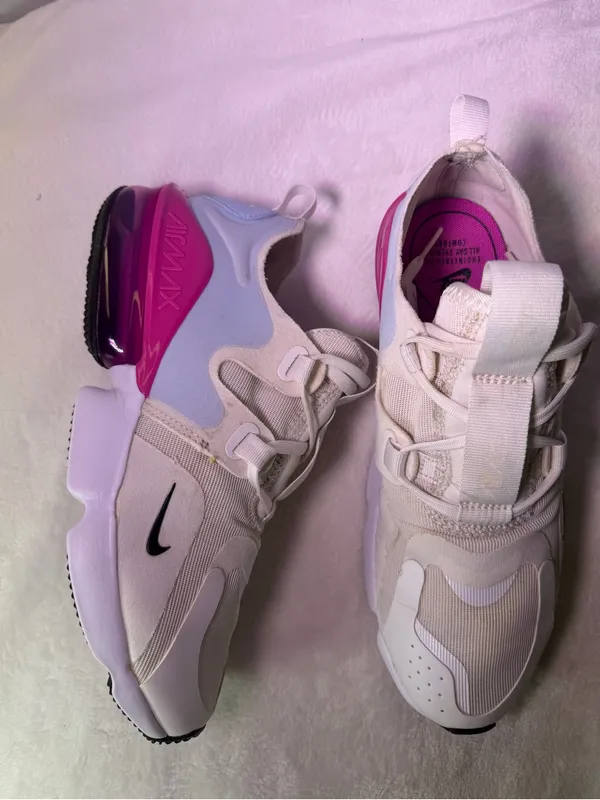 Nike Women’s Air Max White Blue Pink Sneakers - Image 6