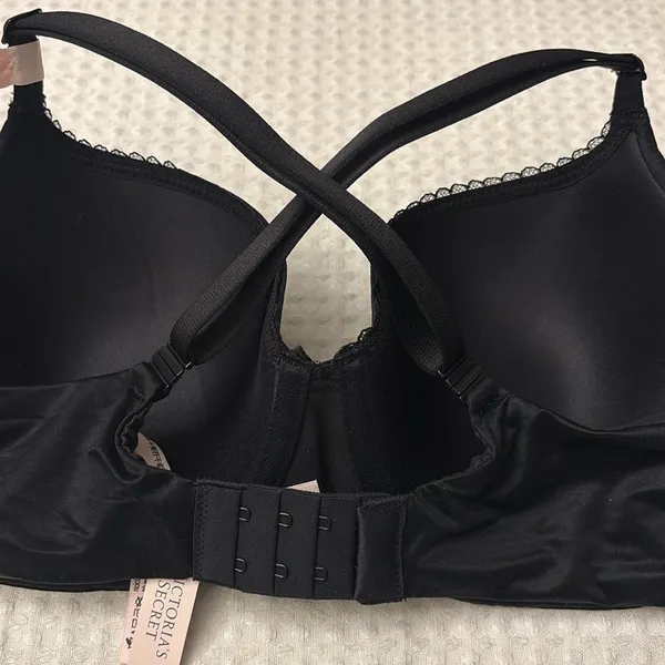 NEW! $50 VICTORIA’S SECRET 32D Lightly Lined Demi Bra BLACK Padded Underwire - Image 13