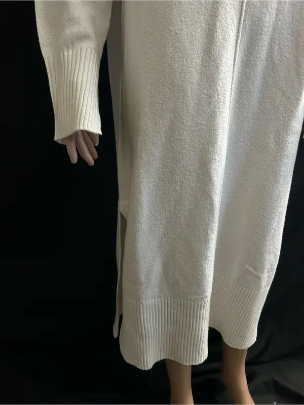 Haven Well Within Organic Cotton Elegant Cream Knit Sweater Dress NWT SM - Image 6