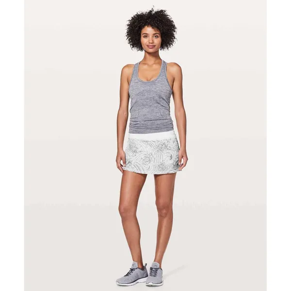 Lululemon Pace Rival Skirt Regular Mini Twine White Multi Floral Tennis Skirt 6 - Image 4