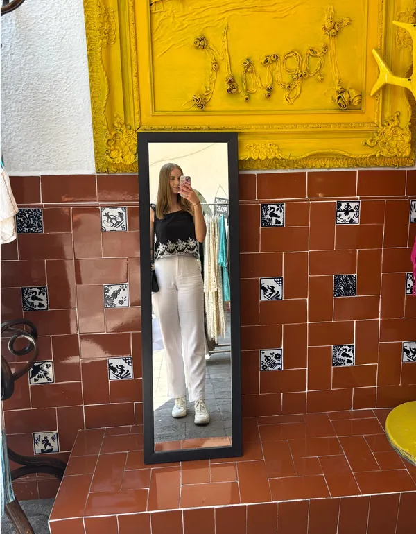 Abercrombie White Linen Pants - Image 2