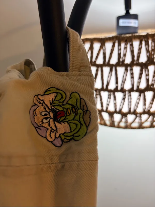 Disney Dopey Beige Cap with Black Brim and Embroidered Detail - Image 4