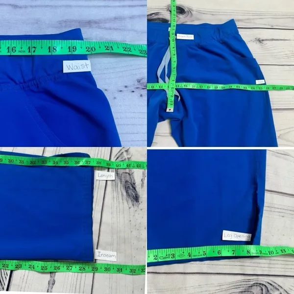 Figs Pants Women XXL/P Livingston‎ Scrub Royal Blue High Rise T21003P 28"L 2XLP - Image 9