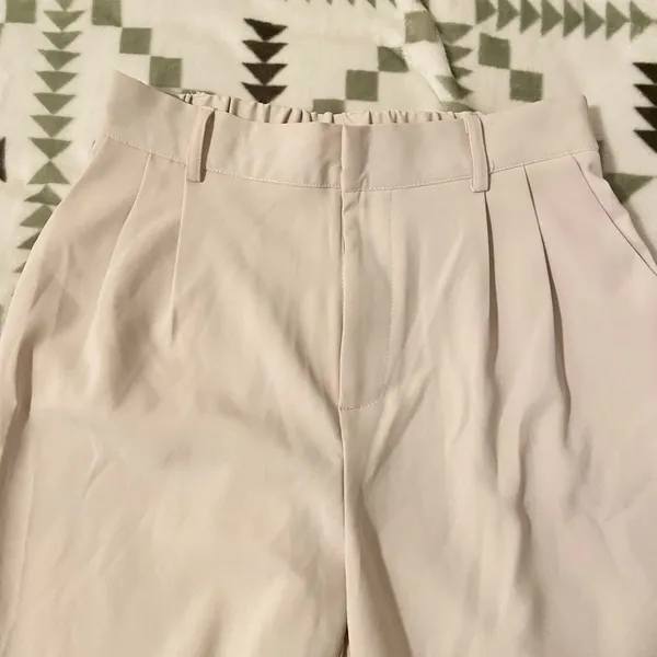 White wide leg trousers Size L - Image 2