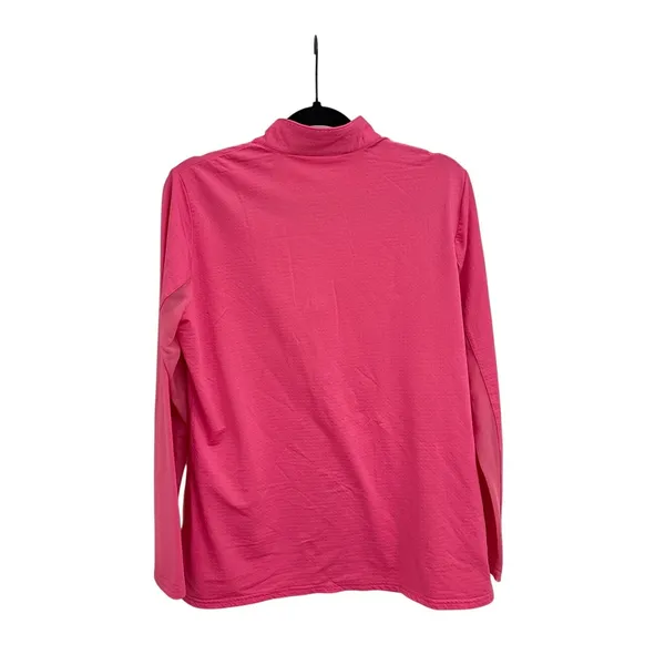 Bette & Court Pullover Athletic Quarter Zip Athletic Long Sleeve Pink Large - Image 2