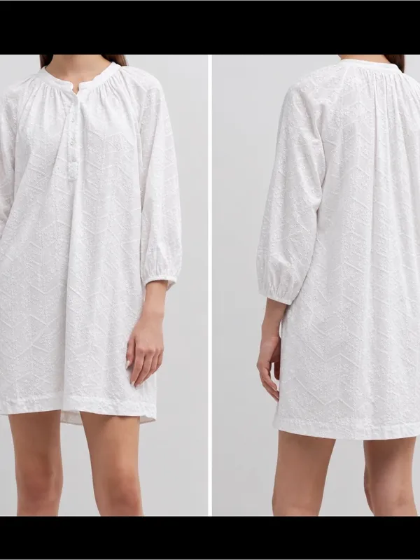 $295 Xirena Women's Chandler Embroidered Eyelet Mini Dress Size L - Image 2