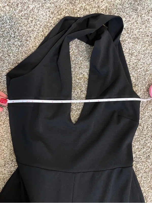 Black Lulus Thinking Out Loud Black Backless Jumpsuit Size S - Image 12