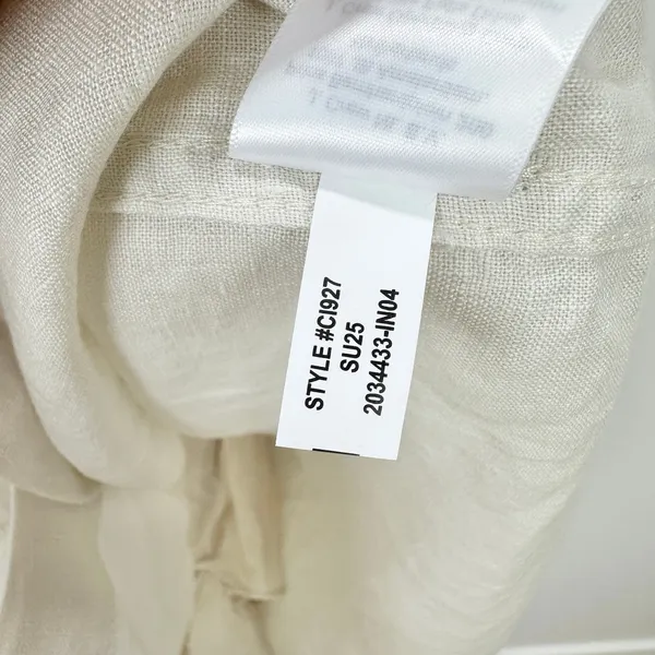 J.Crew Tall Utility Shirtdress Linen Natural Beige Relaxed Pockets Small NWT - Image 10