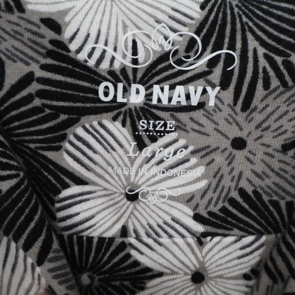 Old Navy Dress Womens Large Sun Dress Black Floral Spaghetti Strap Excellent - Image 2