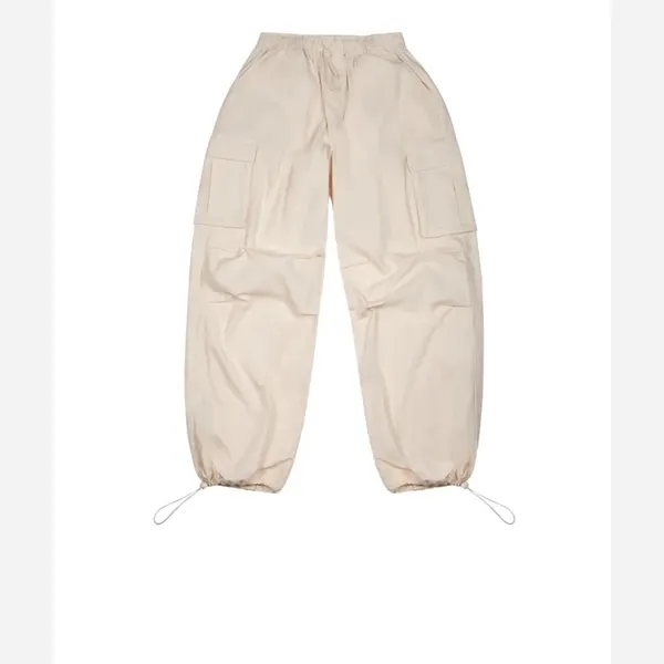 Rewash Cream Cargo parachute Pants Oversized Wide Leg Gorpcore Utility Size M - Image 15